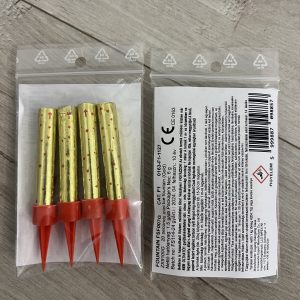 Tortagyertya 6cm prémium arany (4 db-os)