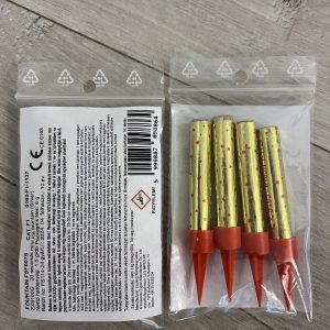Tortagyertya 6cm prémium ezüst (4 db-os)